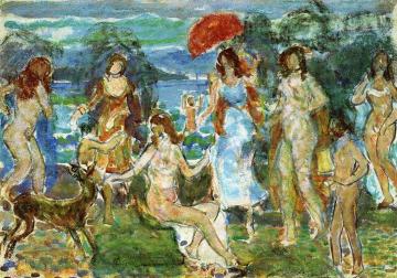 Distance Hills, Maine Artwork by Maurice Prendergast