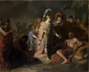 Alexander And Diogenes Artwork by Jean Baptiste Regnault