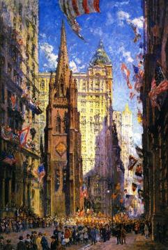 The Three Towers Artwork by Colin Campbell Cooper