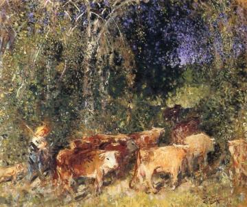 The Herd Artwork by Pierre Eugène Montézin