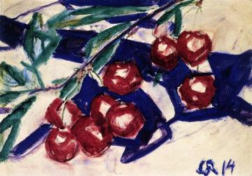 Red Berries Artwork by Christian Rohlfs