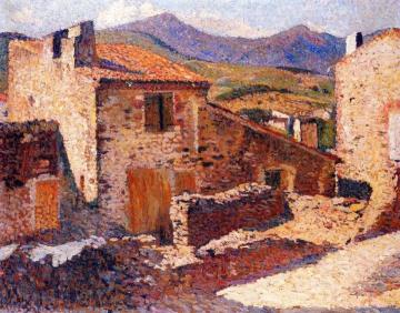 Village in the Sun Artwork by Henri Martin