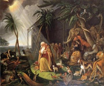 Noah And His Ark (after Charles Catton) Artwork by Charles Willson Peale