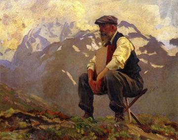 Reconnoitering Artwork by John Singer Sargent