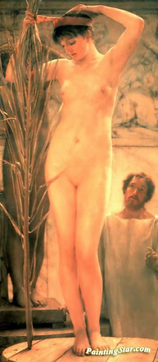 A Sculptor's Model Artwork by Sir Lawrence Alma Tadema