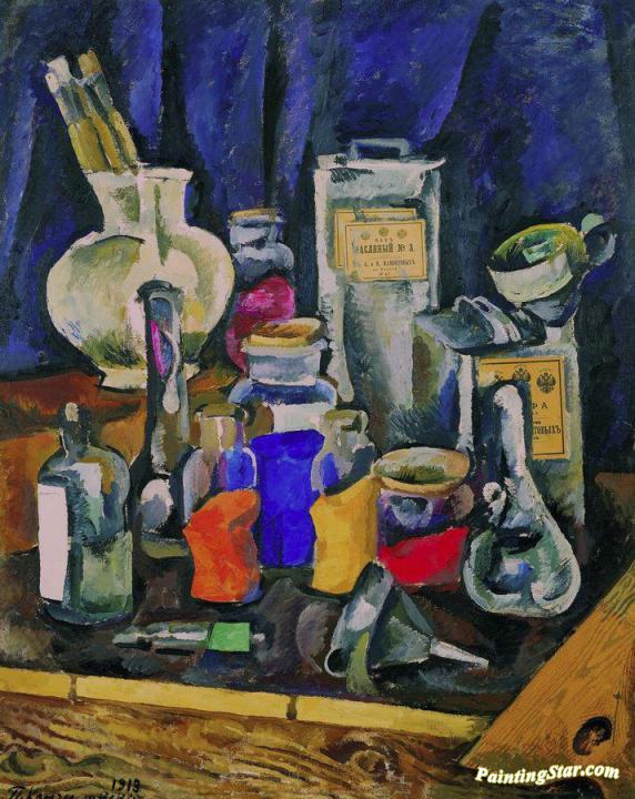Dry Paints Artwork by Pyotr Konchalovsky