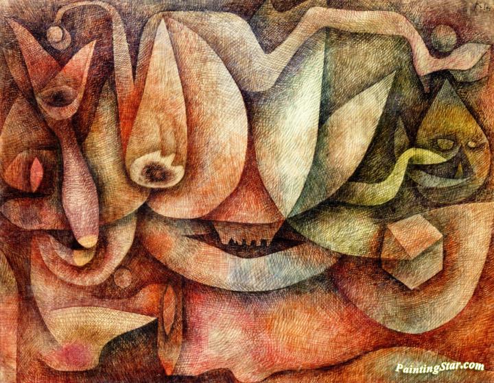 Indiscretion Artwork by Paul Klee