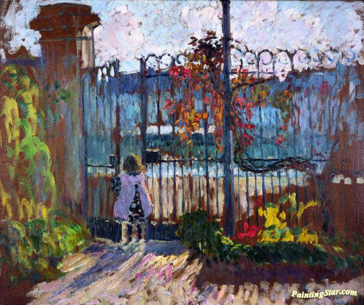 The Garden Gate at Lagny Artwork by Henri Lebasque