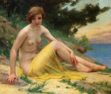 Nude at the Beach Artwork by Guillaume Seignac