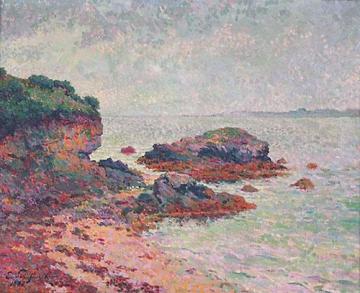 Cote Rocheuse en Bretagne Artwork by Claude-Emil Schuffenecker