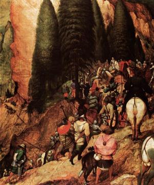 The Conversion of Saul (detail) Artwork by Pieter Bruegel the Elder