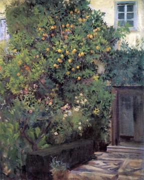 Entrance to a Spanish Villa Artwork by Wilfred Gabriel De Glehn