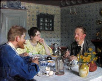 Lunch with Otto Benzon Artwork by Peder Severin Kroyer