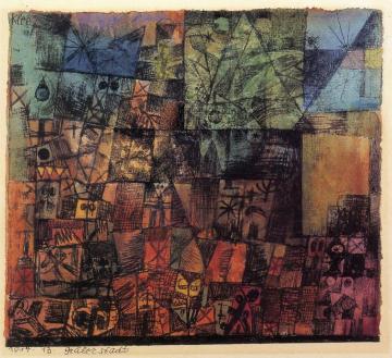 City of Tombs Artwork by Paul Klee