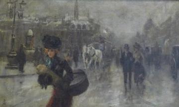 Elegant on the Boulevards Artwork by Alfred Stevens