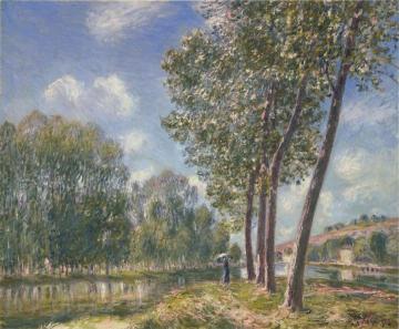 Spring Sunshine on the Loing Artwork by Alfred Sisley
