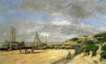Low Tide at Scheveningen Artwork by Eugène-Louis Boudin