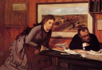 Sulking Artwork by Edgar Degas