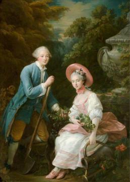 The Prince And Princess Condé, Dressed As Gardeners Artwork by François-Hubert Drouais