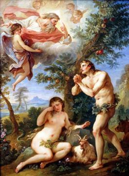 The Expulsion From Paradise Artwork by Charles-Joseph Natoire