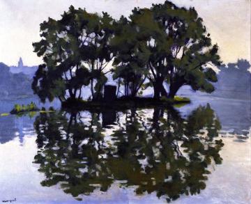 L'Ile aux cygnes Artwork by Albert Marquet