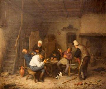 Interior of an Inn Artwork by Adriaen van Ostade