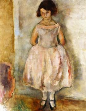 Portrait of a Girl Artwork by Jules Pascin