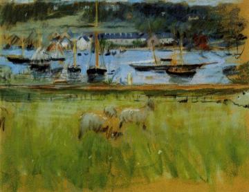Harbor in the Port of Fecamp Artwork by Berthe Morisot
