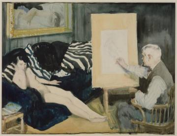 The Model Artwork by Sir William Orpen