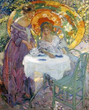 Afternoon Tea Artwork by Richard Edward Miller