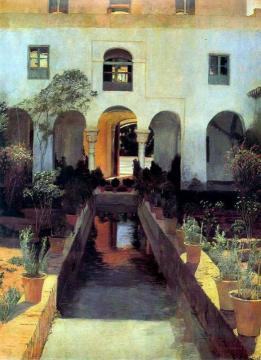 El Generalife Artwork by Santiago Rusiñol Prats