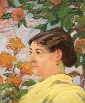 Portrait of Madame Bernard Artwork by Claude-Emil Schuffenecker