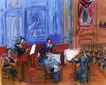 The Blue Quintette Artwork by Raoul Dufy