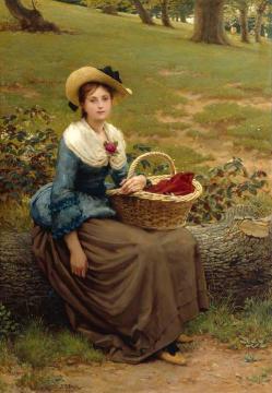 The Lass of Richmond Hill Artwork by George Dunlop Leslie
