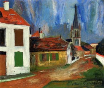 Church at Bessines-sur-Gartempes Artwork by Maurice Utrillo