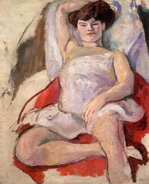 Dancer At The Moulin Rouge Artwork by Jules Pascin