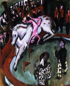 Die Zirkusreiterin Artwork by Ernst Ludwig Kirchner