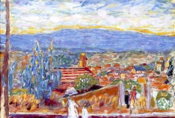 Panoramic View of Cannet Artwork by Pierre Bonnard