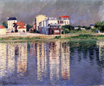 The Banks Of The Seine At Argenteuil Artwork by Gustave Caillebotte
