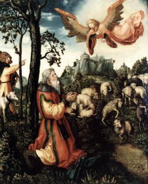 The Annunciation to Joachim Artwork by Lucas Cranach the Elder