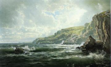 Crashing Waves Artwork by William Trost Richards