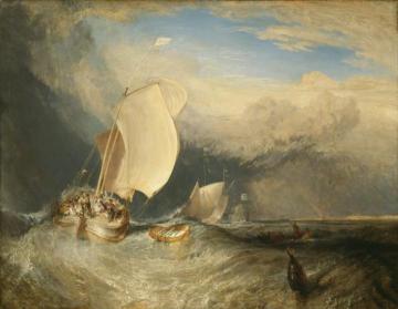Fishing Boats with Hucksters Bargaining for Fish Artwork by Joseph Mallord William Turner
