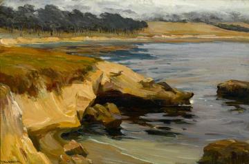 Cove At Carmel Artwork by Jean Mannheim