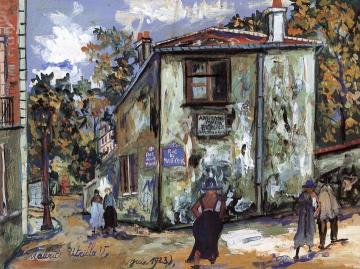 Paris, Montmartre, Rue du Mont Cenis, The Old Berlioz House Artwork by Maurice Utrillo
