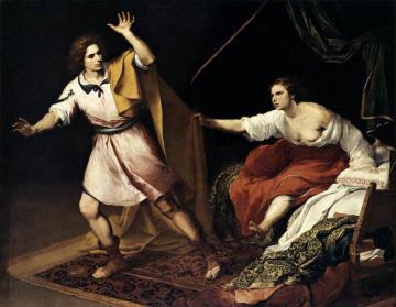 Joseph and Potiphar's Wife Artwork by Bartolomé Esteban Murillo