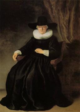 Maria Bockennolle , Wife of Johannes Elison Artwork by Rembrandt van Rijn