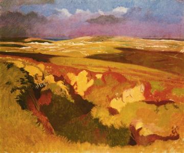 A View from the old British Trenches Artwork by Sir William Orpen