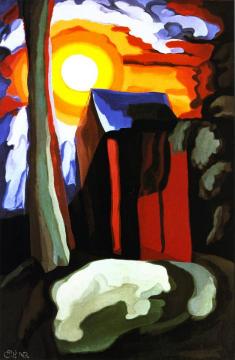 Moonshine Fantasy Artwork by Oscar Bluemner