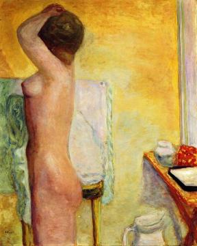 Nude With Yellow Background Artwork by Pierre Bonnard