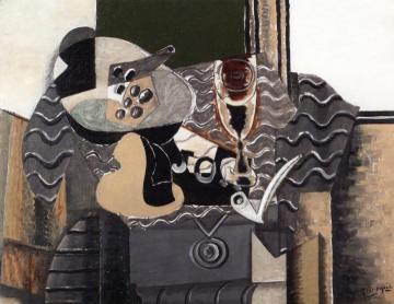 Still Life with Glass Artwork by Georges Braque